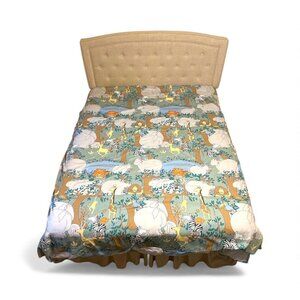 Vintage Sandra Boynton It's A Jungle - Jungle Time Handmade Comforter 92 x 74